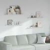 vidaXL Estante de pared con estante 4 pcs M&aacute;rmol 100 x 9 x 3 cm