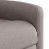 vidaXL Sill&oacute;n reclinable de masaje elevable tela gris taup&eacute;
