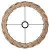vidaXL Pantalla para lámpara de techo mimbre marrón Ø45x28 cm