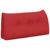 vidaXL Coj&iacute;n de Espalda Rojo 100 x 24 x 50 cm tela