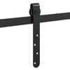 vidaXL Kit de puerta corredera de armario acero carbono 183 cm