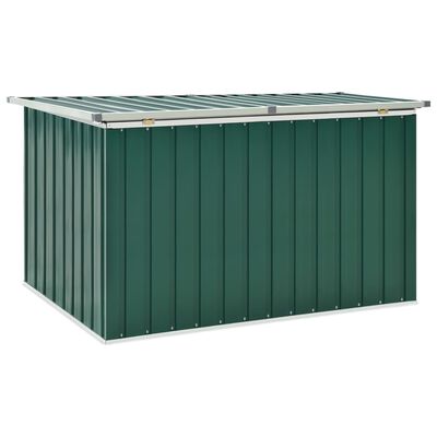 vidaXL Caja de almacenaje para jardín verde 149x99x93 cm