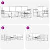vidaXL Conjunto de sof&aacute;s de exterior 7 pcs Natural y Antracita