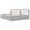 vidaXL Estructura de cama con cabecera Gris Sonoma 200 x 200 cm
