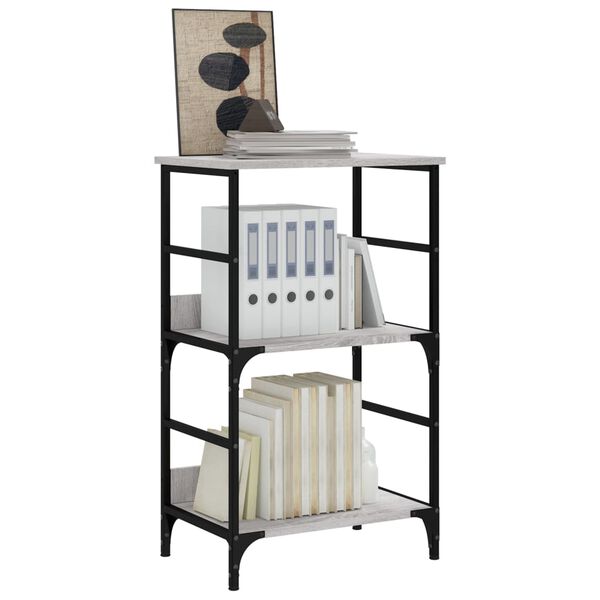 vidaXL Estanter&iacute;a de madera de ingenier&iacute;a gris Sonoma 50x33x82 cm
