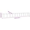 vidaXL Jardinera arriate acero galvanizado antracita 440x80x36 cm