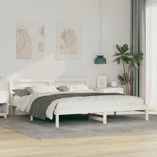 vidaXL Estructura de cama 200 x 200 cm Madera de pino macizo