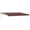 vidaXL Toldo Retr&aacute;ctil El&eacute;ctrico Marr&oacute;n 4,5 x 3 m