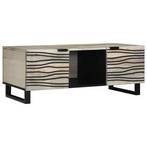 vidaXL Mesa de Caf&eacute; Beige y Negro 100 x 54 x 40 cm