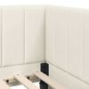 vidaXL Estructura de cama en esquina Crema 100 x 200 cm Terciopelo