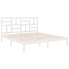 vidaXL Estructura de cama sin colchón madera maciza blanco 180x200 cm