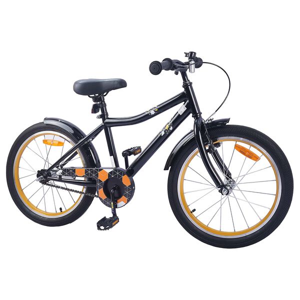 vidaXL Bicicleta Infantil 20 Pulgadas para 6-11 a&ntilde;os Negro