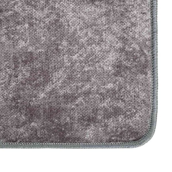 vidaXL Alfombra lavable gris 160x230 cm