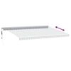 vidaXL Toldo retr&aacute;ctil autom&aacute;tico luz LED antracita blanco 500x350 cm