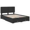 vidaXL Estructura de cama Negro 140 x 190 cm Madera de ingenier&iacute;a