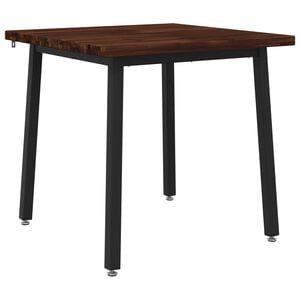 vidaXL 60 x 55 x 75 cm Madera de Acacia S&oacute;lida Marr&oacute;n oscuro y negro