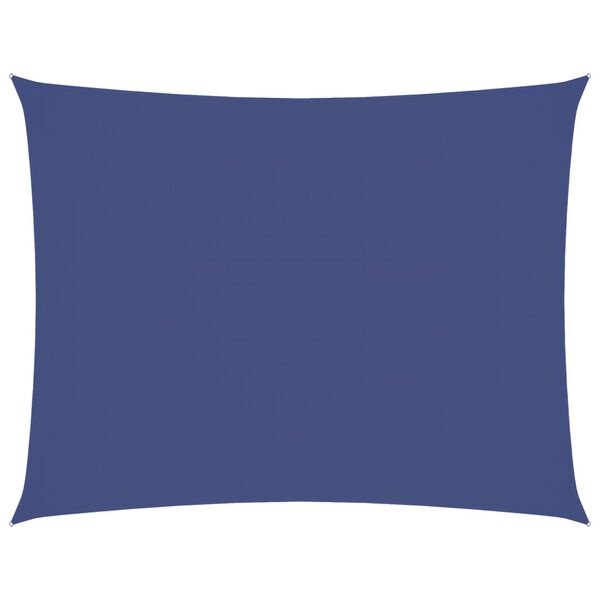 vidaXL Toldo de vela rectangular tela Oxford azul 3x4,5 m