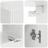 vidaXL Conjunto de mueble para TV de pared 4 pcs brillante