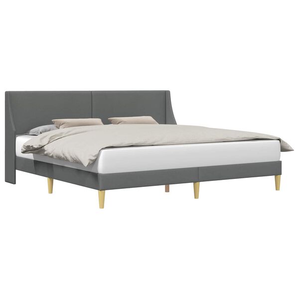 vidaXL Estructura de cama Gris oscuro 180 x 200 cm Terciopelo