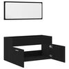 vidaXL Juego de Muebles de Baño 2 pcs Roble Negro 90 x 38.5 x 46 cm