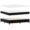 vidaXL Cama tipo Box Spring con colch&oacute;n Negro 200 x 200 cm Terciopelo