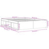 vidaXL Estructura de cama roble marr&oacute;n 140x190 cm
