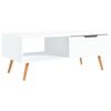 vidaXL Mesa de centro de madera contrachapada blanco 100x49,5x43 cm