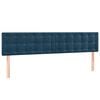 vidaXL Cabeceros terciopelo azul oscuro 160x5x78/88 cm