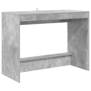 vidaXL Escritorio de Cama Gris Concreto 100 x 45 x 75 cm