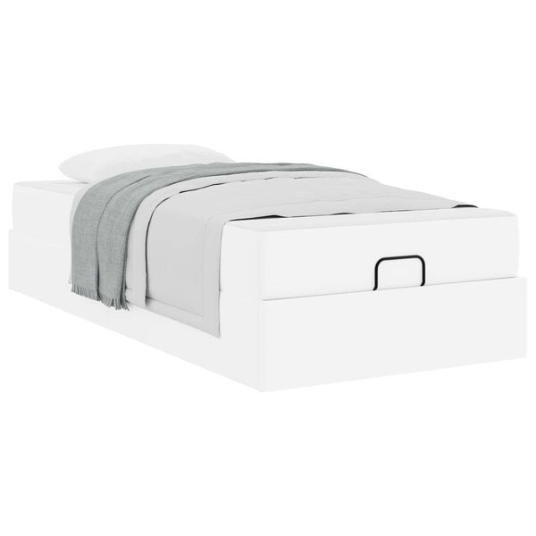 vidaXL Estructura de cama con colch&oacute;n con colch&oacute;n 2 pcs PVC