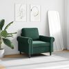 vidaXL Sill&oacute;n de terciopelo verde oscuro 60 cm