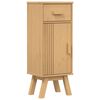 vidaXL Mueble de Cuarto de Ba&ntilde;o con caj&oacute;n Olden Marr&oacute;n 35 x 30 x 90 cm