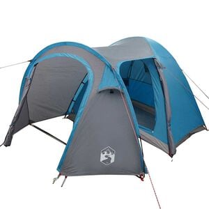 vidaXL Carpa de c&uacute;pula Igl&uacute; con techo Azul 384 x 254 x 170 cm