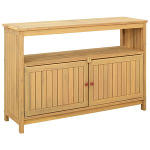 vidaXL Mesa consola de jard&iacute;n madera maciza acacia 110x35x75 cm