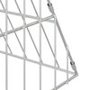 vidaXL Jaula para pollos Plateado 650 x 100 x 85 cm Acero Galvanizado