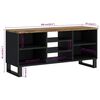 vidaXL Mueble de TV madera mango y madera contrachapada 100x33x46 cm