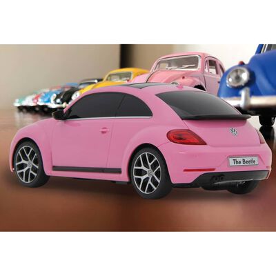 JAMARA Coche teledirigido VW Beetle rosa 1:24