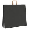 vidaXL Bolsas de papel con asas 250 uds negra 54x15x49 cm