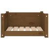 vidaXL Cama para perros madera maciza pino marrón miel 55,5x45,5x28 cm