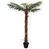 vidaXL &Aacute;rbol Cocuspalm Artificial Verde 70 x 18 x 140 cm Tela y Bamb&uacute;