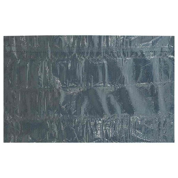 vidaXL Cubierta solar de piscina de PE flotante negro y azul 1200x600cm