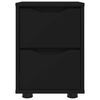 vidaXL Mesas de noche con caj&oacute;n 2 pcs Negro 30,5 x 30 x 43 cm