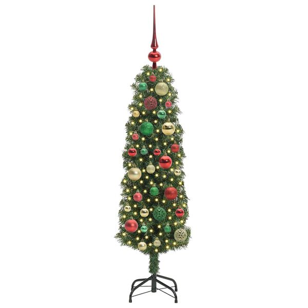 vidaXL &Aacute;rbol de Navidad artificial Verde 120 cm PVC, Acero y Pl&aacute;stico