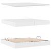 vidaXL Cama con almacenamiento y LED Puro 200 x 200 cm Cuero sint&eacute;tico