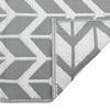 vidaXL Alfombra de exterior PP ARAKIL gris 80x150 cm