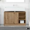 vidaXL Mueble de Cuarto de Ba&ntilde;o Roble artesanal 90 x 29 x 55 cm