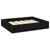 vidaXL Cama para perros madera maciza de pino negro 51,5x44x9 cm