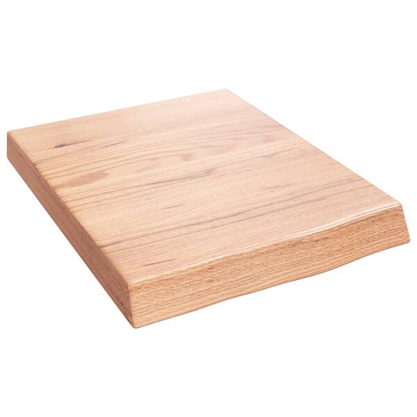 vidaXL Estante pared madera roble tratada marr&oacute;n claro 40x50x(2-6) cm