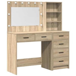vidaXL Mesa de tocador Marr&oacute;n 78.5 x 41 x 135 cm Madera contrachapada