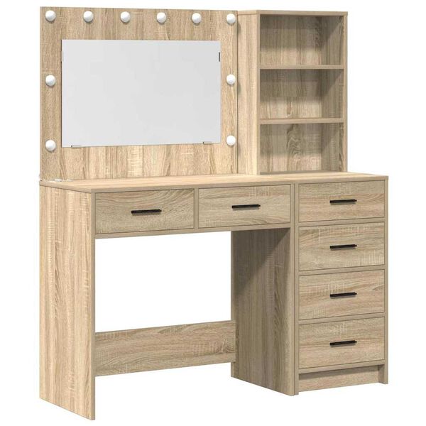 vidaXL Mesa de tocador Marr&oacute;n 78.5 x 41 x 135 cm Madera contrachapada